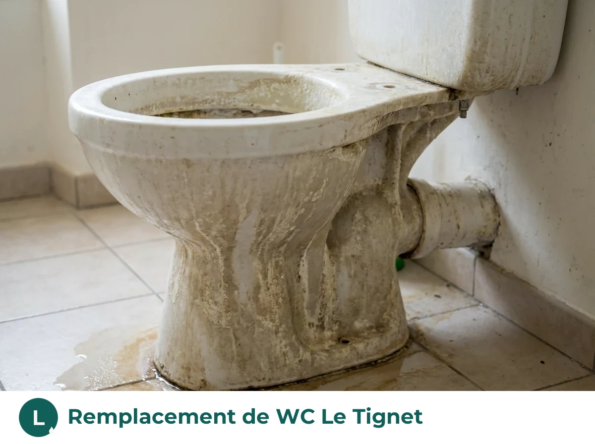 Remplacement de WC à Le Tignet