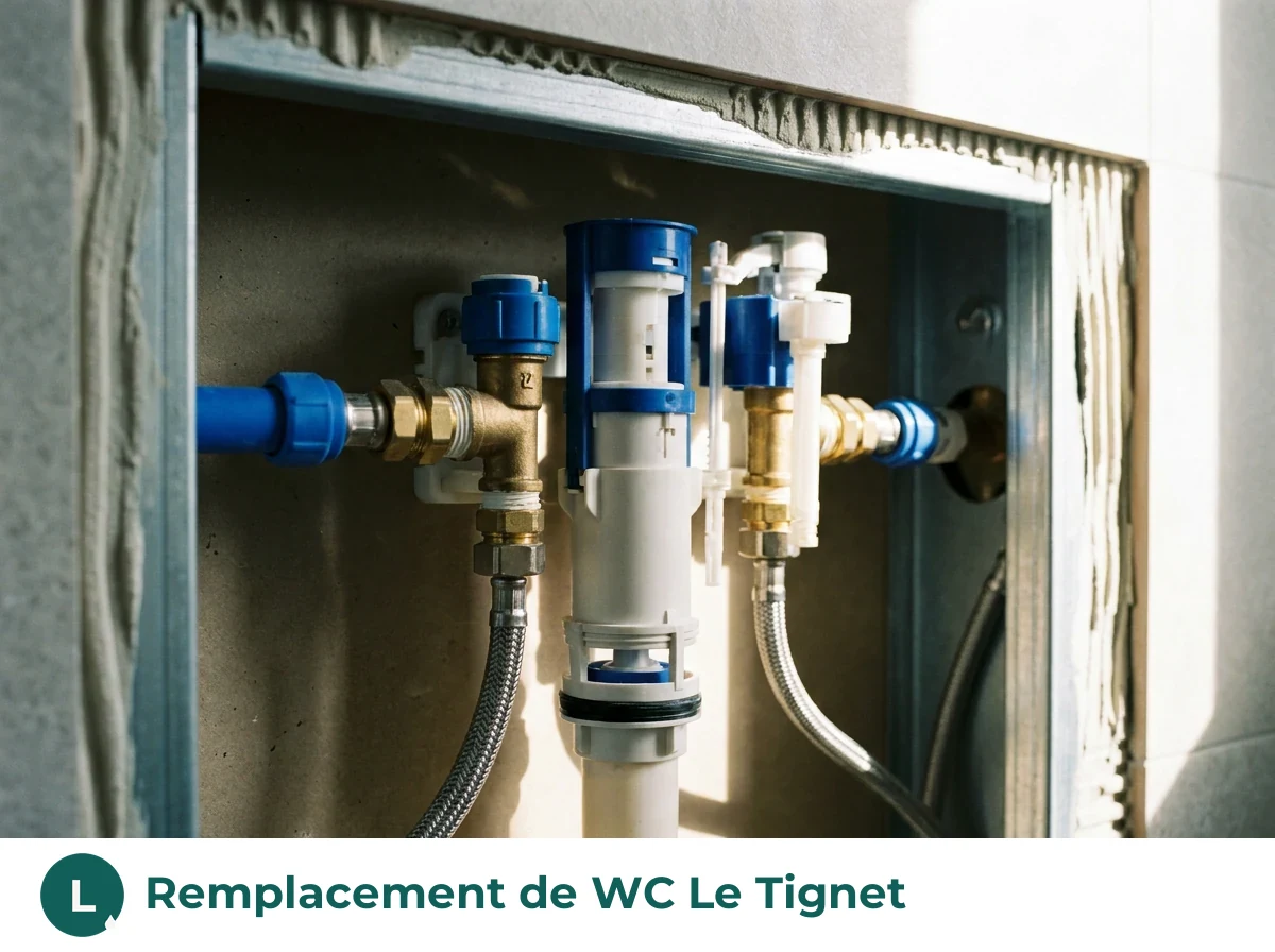 Remplacement de WC à Le Tignet